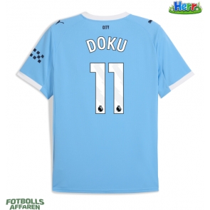 Manchester City Jeremy Doku #11 Hemmatröja 2025-26 Kortärmad